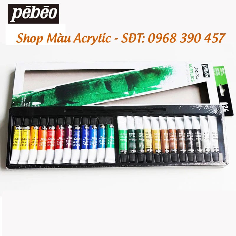 Màu Acrylic Pebeo tuýp 12ml - Set 12/18/24 Tuýp