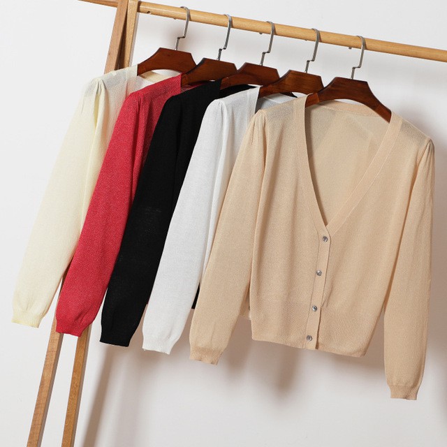 Áo Khoác cardigan Màu Đen Cổ Chữ v Cài Nút Dáng Dài Cho Nữ 2xl 3xl 4xl 2xl