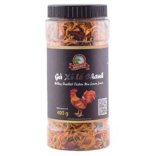 Gà Xé Lá Chanh/Gà Sấy Tỏi Ớt  Doxaco Hũ 400G