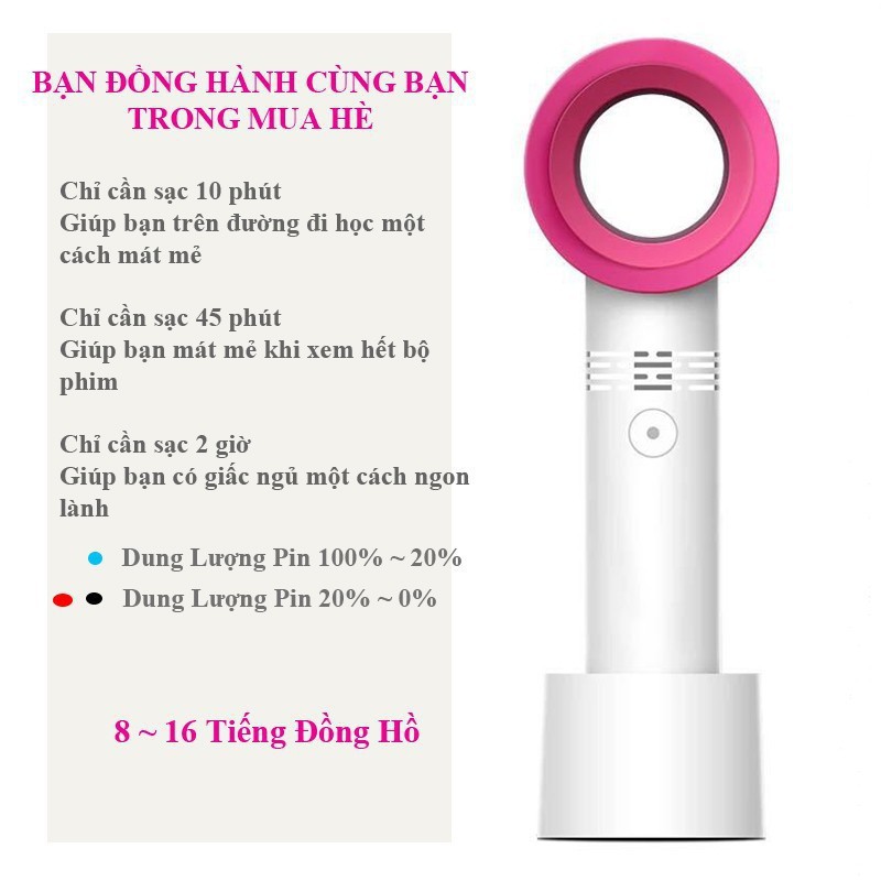 Quạt cầm tay mini không cánh làm mát trong mùa hè