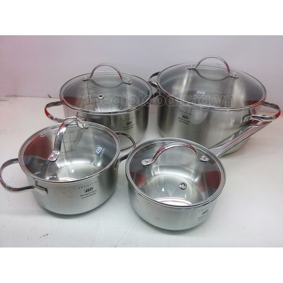 Bộ nồi Elo Luxemburg chính hãng của Đức 3 lớp đúc liền khối