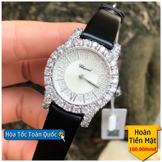Đồng Hồ Nữ CHOPARD Đính Đá Sang Chảnh, Máy Pin Nhật, Size 32mm, Chống Nước 5ATM [Bảo Hành 18 Tháng - 1 Đổi 1 15 Ngày]