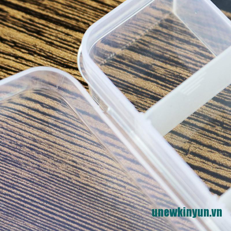 Unewkinyun.vn☀Bộ 2 Hộp Nhựa 8 Ngăn Đựng Trang Sức Có Thể Điều Chỉnh