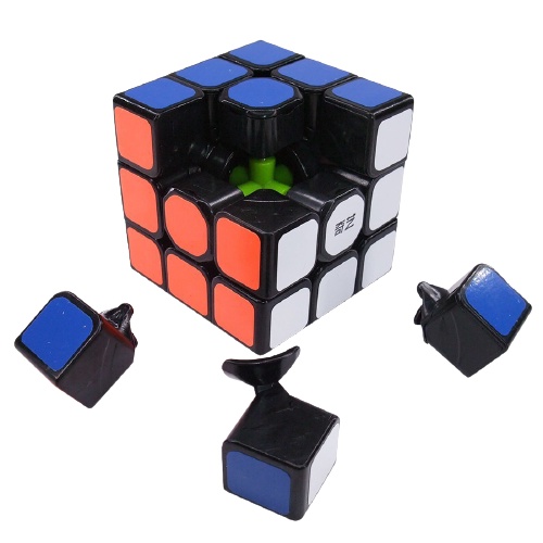 Rubik  3x3 xếp hình rubic 3x3 - QiYi  viền đen/ trắng RB01