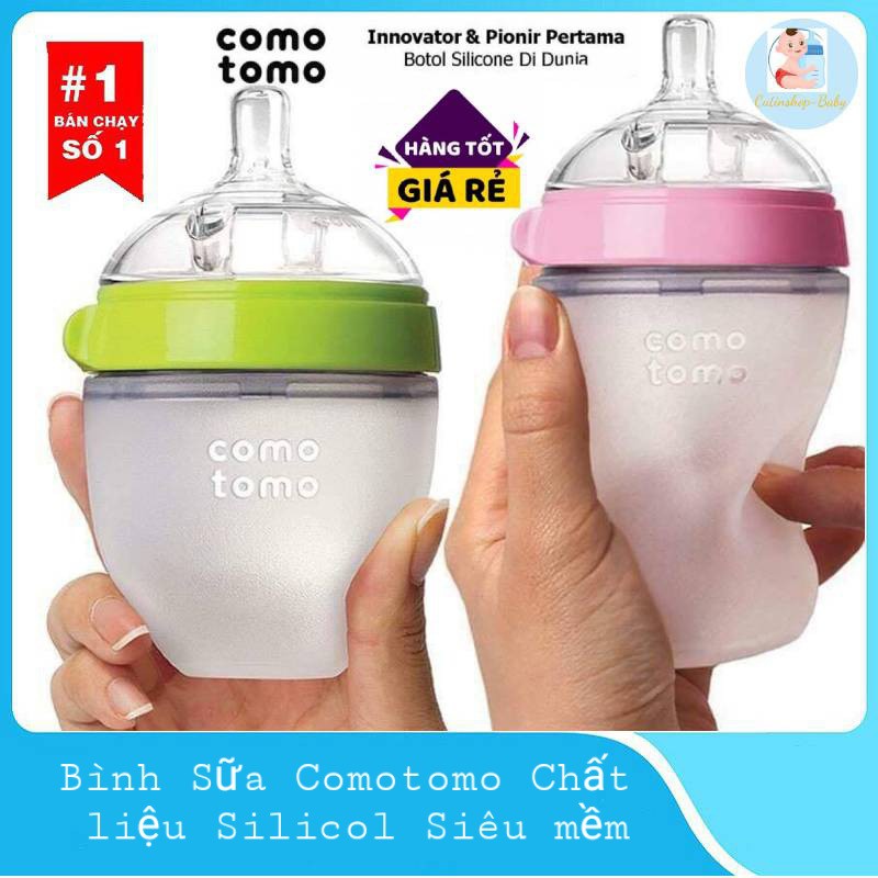 Bình sữa Comotomo dung tích 150ml/250ml chính hãn full hộp.