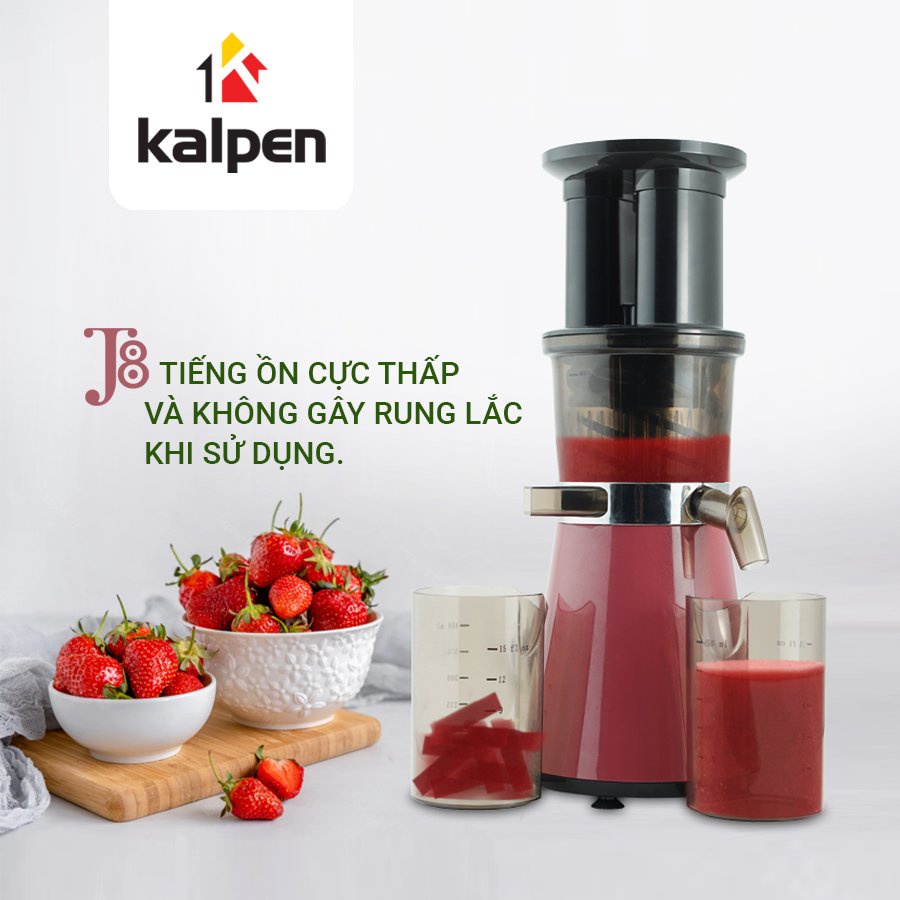 Máy Ép Chậm Trái Cây Kalpen J8 - 400w (Fre ship toàn quốc) , ép trái cây, rau, củ, quả
