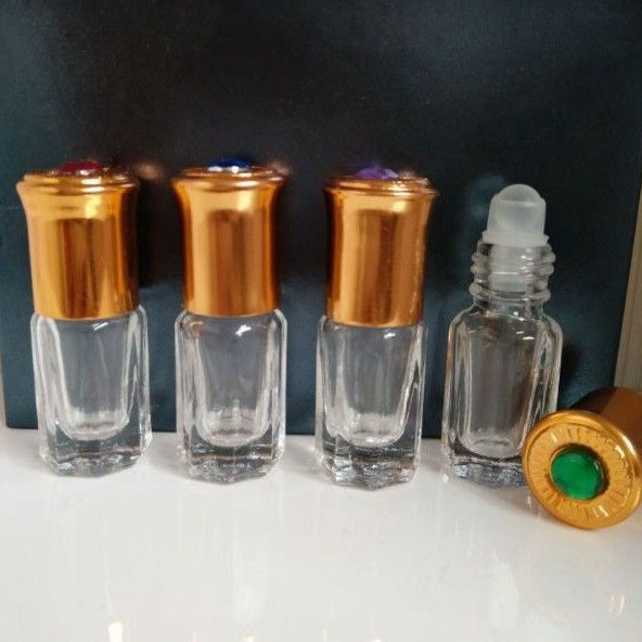 [3ml/6ml] Vỏ Lọ chiết nước hoa Dubai bi lăn Ruby rỗng / chai lọ đựng nước hoa