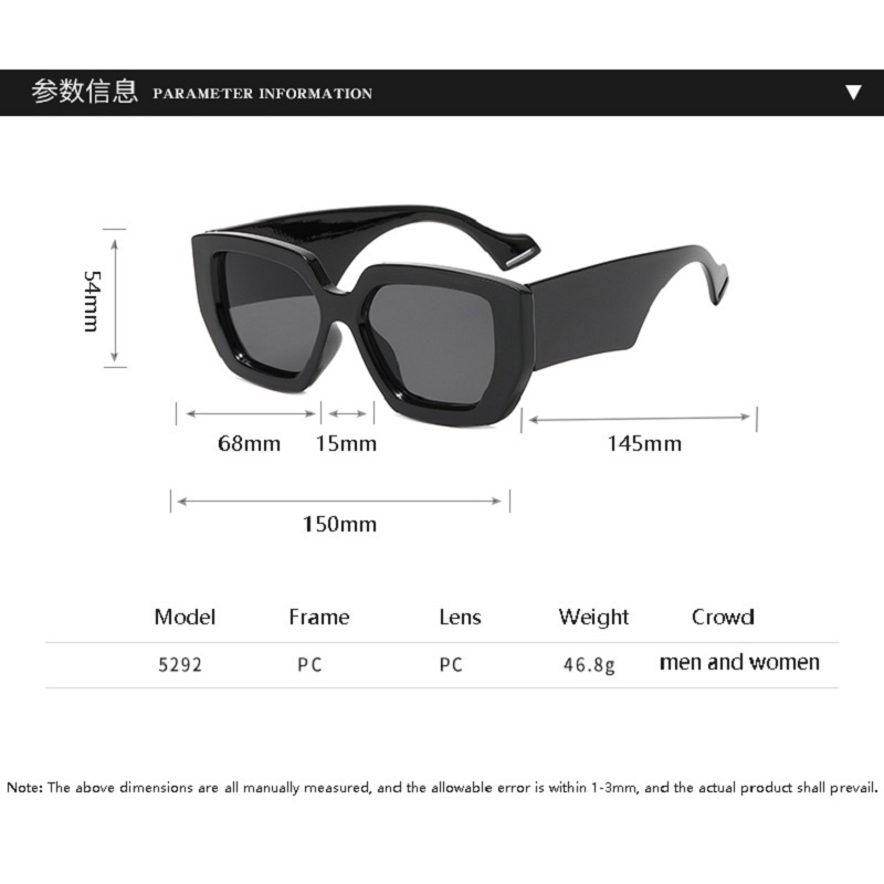 [Hàng Có Sẵn] Kính Mát Gọng Vuông Nhiều Màu Sắc Phù Hợp Cho Mùa Hè Bảo Vệ Khỏi Tia UV Ngoài Trời Dành Cho Nữ