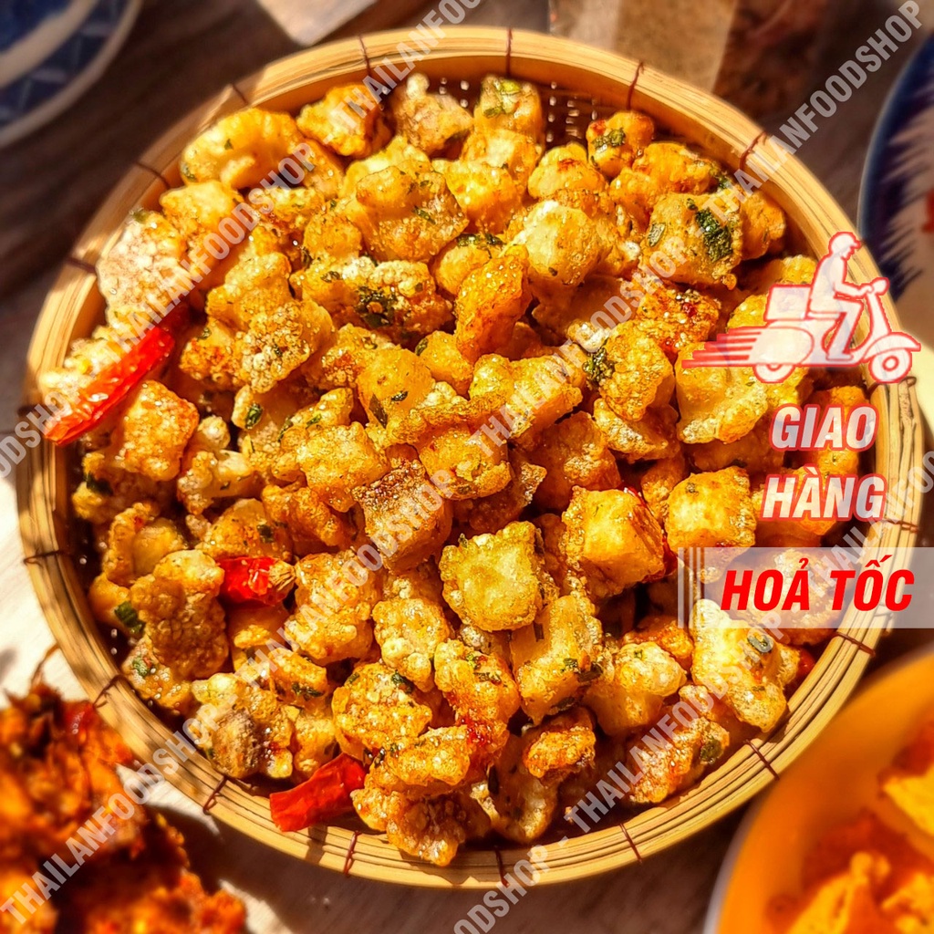 Tóp Mỡ Liền Da Sốt Mắm Hành Hộp 250Gram