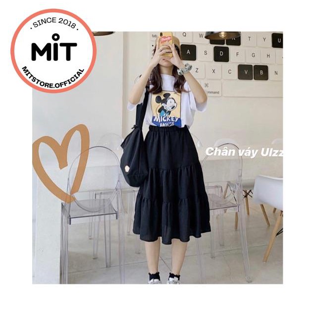 Chân váy voan tầng