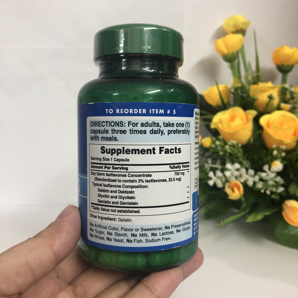 ❤️ Puritan Pride Non-GMO Soy_Isoflavones 750 mg Mỹ, Hộp 120 viên [Date 10/2023] | BigBuy360 - bigbuy360.vn