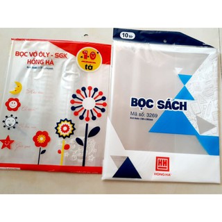 Bọc vở khổ A4 và vở ô ly, bọc sách lớp 1 ( Hồng Hà)