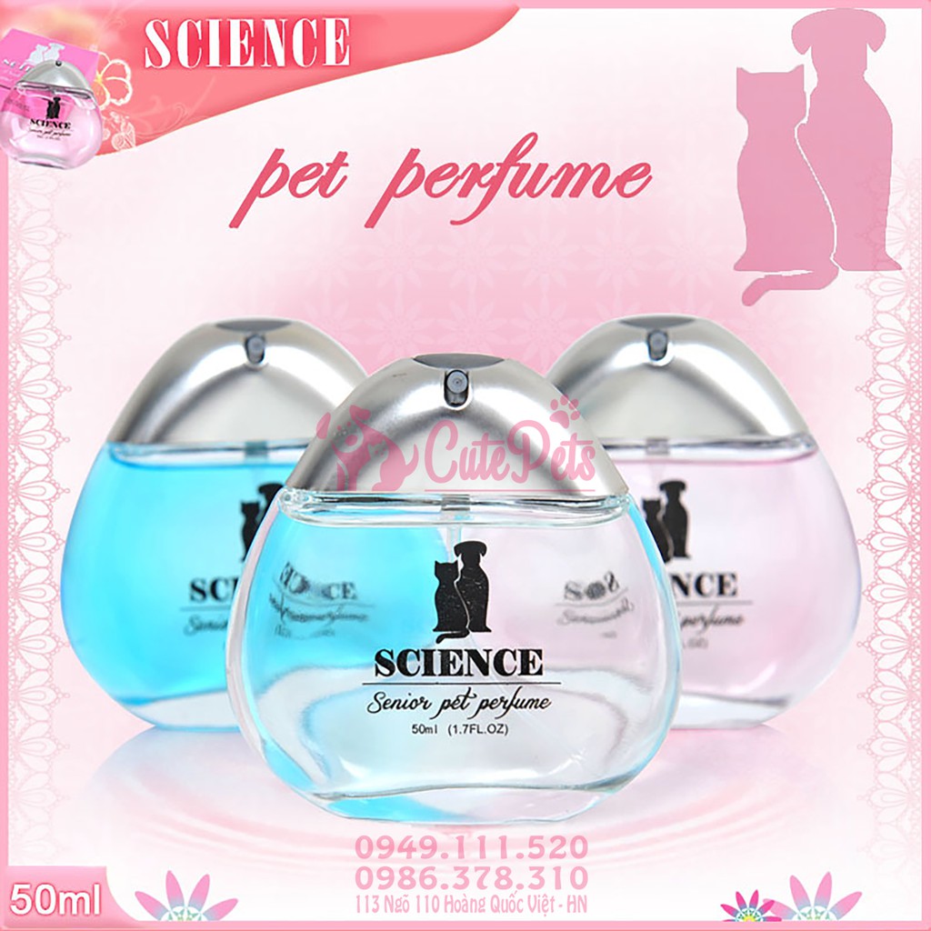 🌺Nước Hoa SCIENCE Pet Perfume dành cho thú cưng - CutePets Phụ kiện chó mèo Pet shop Hà Nội