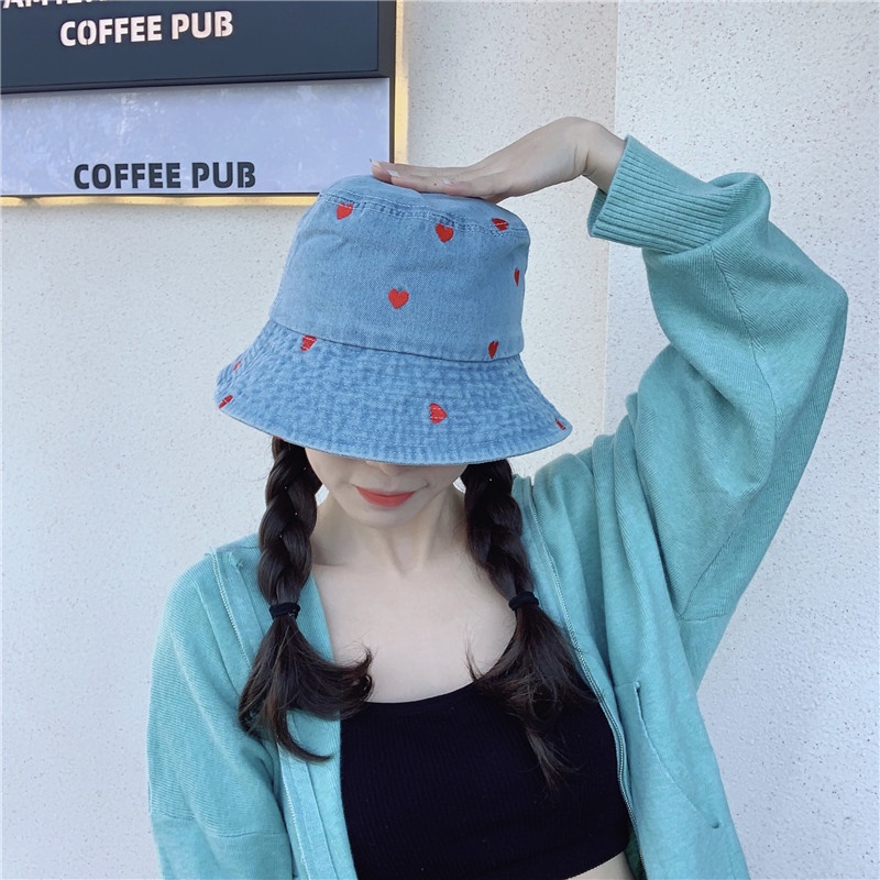 Mũ Cao Bồi Màu Xanh Dương Che Nắng Mùa Xuân Hè Dễ Thương Cho Nữ Sinh