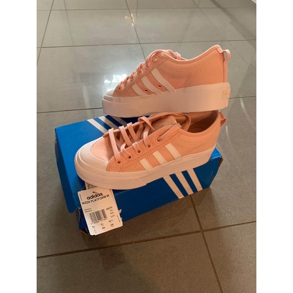 Giày Adidas Nizza màu pink cam đào size 36 đến 39 hack chân cao thêm 4 phân 💯Auth trọn đời, pick store, fullbox