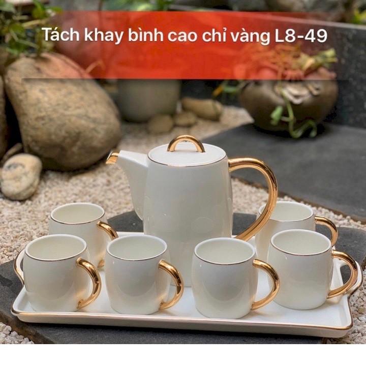 Bộ Ấm Chén  Quà Tặng Camellia Cao Cấp Sang Trọng