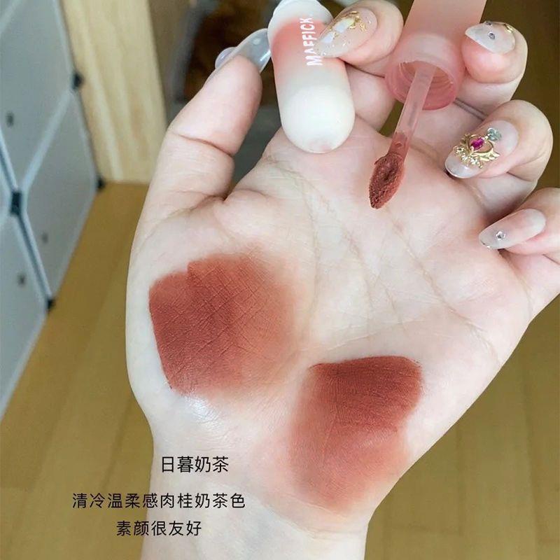 Son Môi Maffick Màu Nhung Lì Không Phai Không Dính Thành Cốc Thiết Kế Hình Quả Trứng Nhỏ