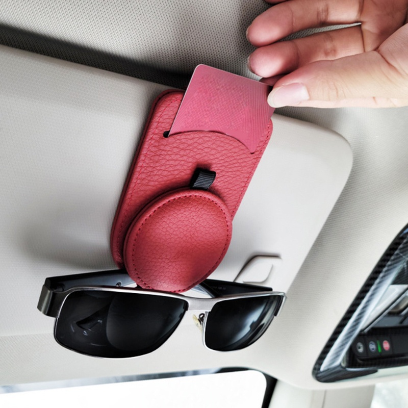 Giá Đỡ Mắt Kính / Thẻ Gắn Tấm Che Nắng Xe Hơi Tiện Dụng