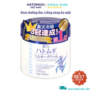 Kem Dưỡng Ẩm Trắng Sáng Da Toàn Thân Chiết Xuất Ý Dĩ Nhật Bản Reihaku Hatomugi Milky Cream 300g