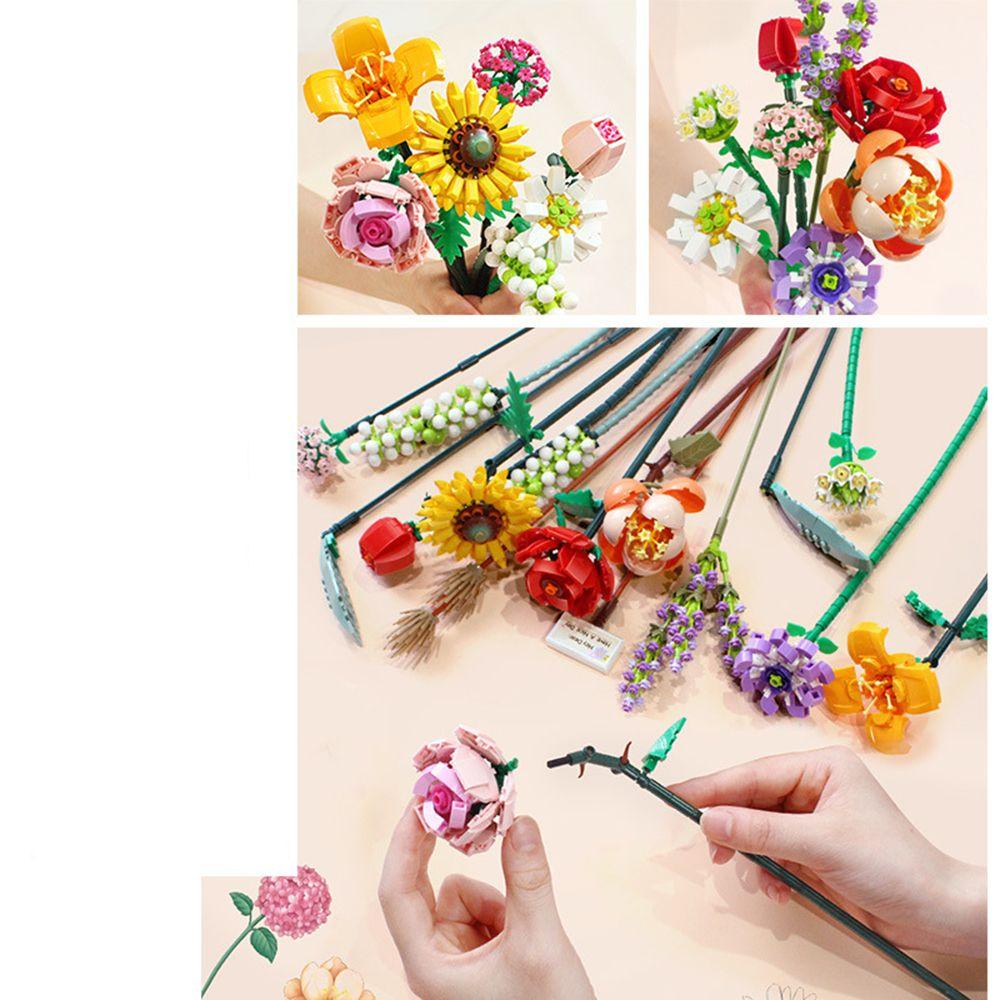 Đồ trang trí Lắp Ráp Cây Hoa Hướng Dương 3D Trang Trí Nhà Cửa