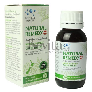 Siro giảm ho, tiêu nhầy, giảm sưng Deep Blue Health Natural Remedy Herb & Honey 50ml