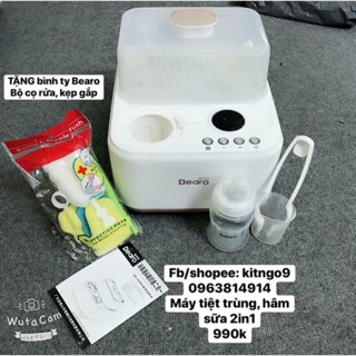 Máy tiệt trùng và hâm sữa Bearo 2in1