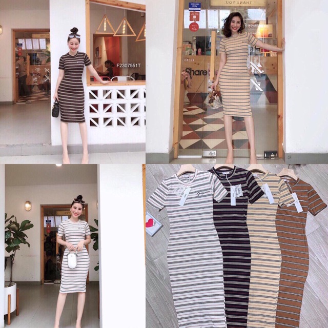 bán sỉ váy len kẻ body