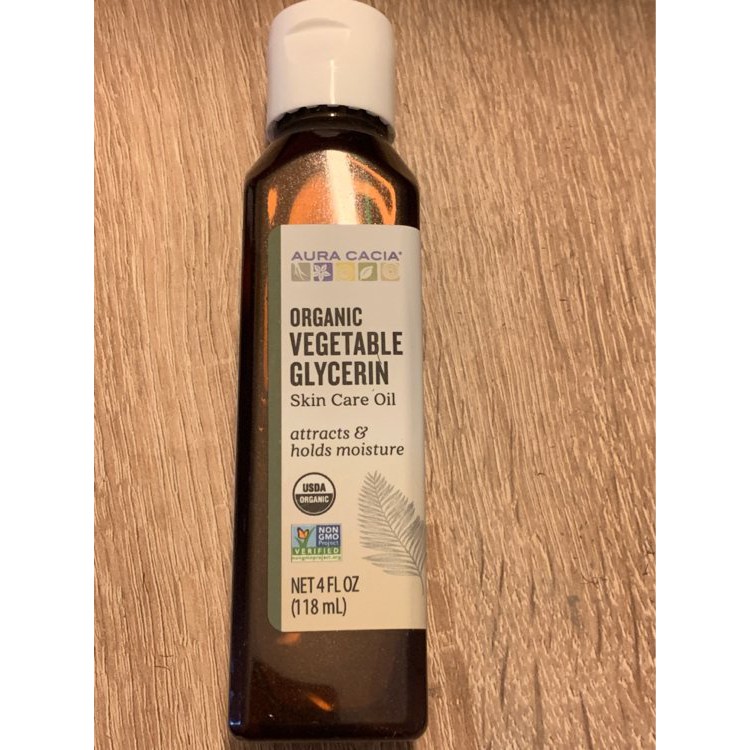 [Mẫu mới] Glycerin thực vật Organic Oil Aura Cacia 120ml