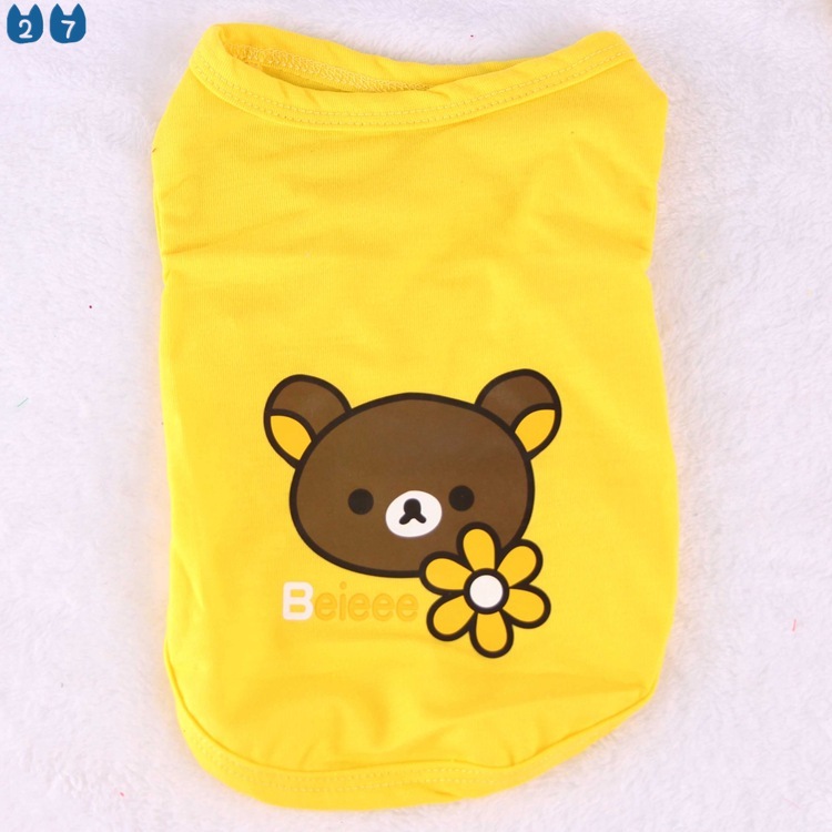 Áo Thun Cotton In Họa Tiết Dễ Thương Thời Trang Mùa Hè Cho Cún Cưng 27