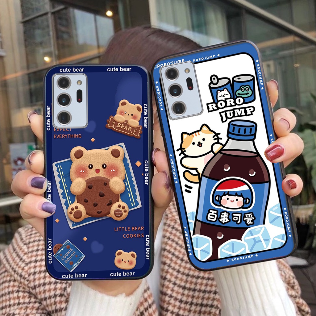 Ốp lưng Samsung NOTE 20 / NOTE 20 ULTRA in hình 3D GẤU cute be@r, soda, happy day cực hot ,thời thượng