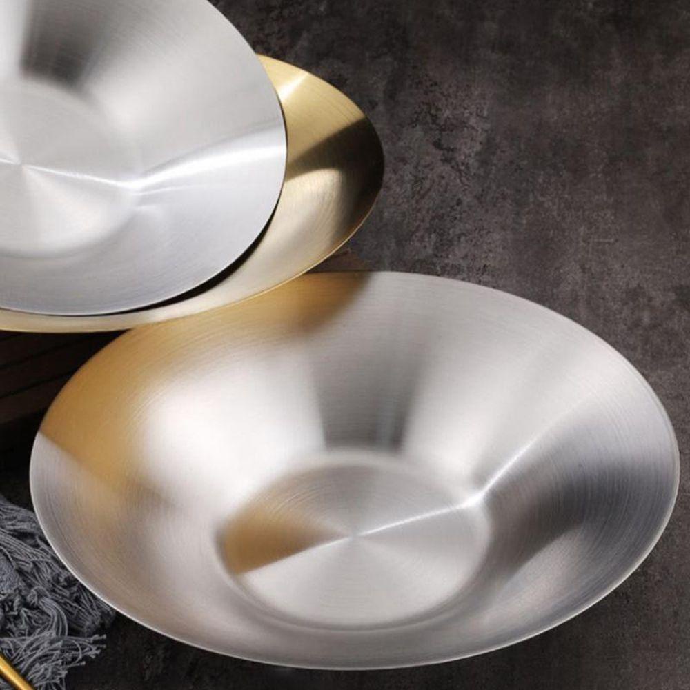 Đĩa Tròn Bằng Thép Không Gỉ 304 Tiện Dụng Cho Nhà Bếp