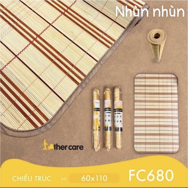 Chiếu tre mát Fathercare 60 * 110cm (có hình thật)