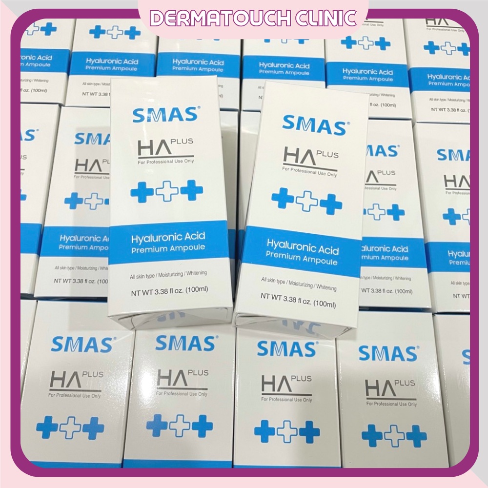 Serum HA SMAS Plus (100mL) cấp ẩm phục hồi, căng bóng da, khỏe da - Dược mỹ phẩm Derma Touch