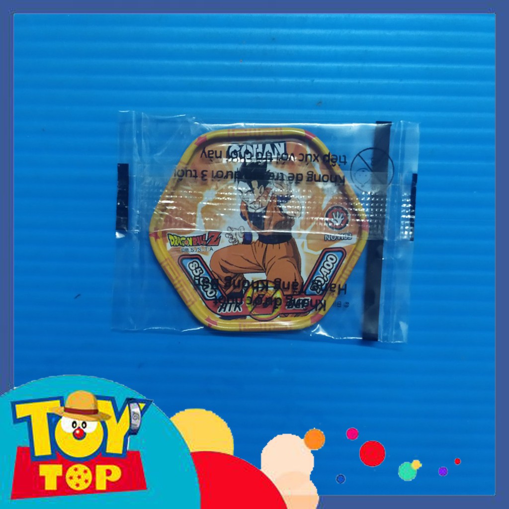 Một thẻ] Thẻ bài Toonies Dragon Ball Z dạng xu thiếc leng keng - Thẻ lục giác còn seal