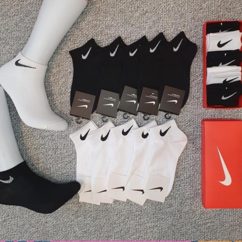 Tất Nữ cổ ngắn, Tất nam, Vớ thể thao [Hộp 5 đôi Naiki màu]  PK Tkutrang