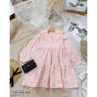 đầm baby doll gấm