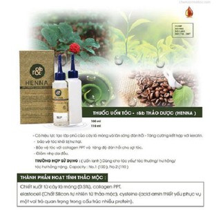 THUỐC UỐN TÓC r&b THẢO DƯỢC HENNA HÀN QUỐC