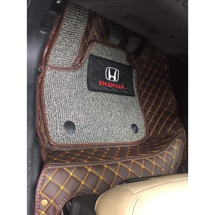 Thảm lót sàn ô tô 6D Honda City 2014- 2022 chống nước, không mùi, phủ kín 90% sàn xe