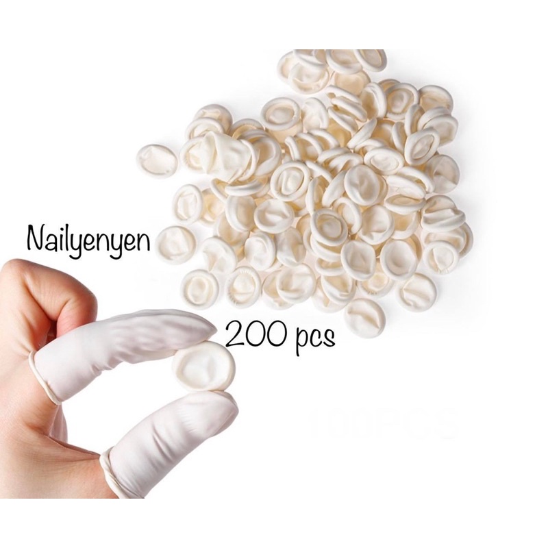 Bao tay ngón cao su bịch 180 - 200 cái