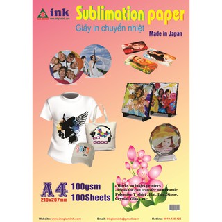 GIẤY IN CHUYỂN NHIỆT ĐẾ MÀU HỒNG KHỔ A4