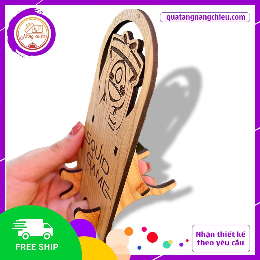 Giá đỡ điện thoại trang trí bàn làm việc - Phong cách Squid Game hottrend - Thiết kế theo yêu cầu