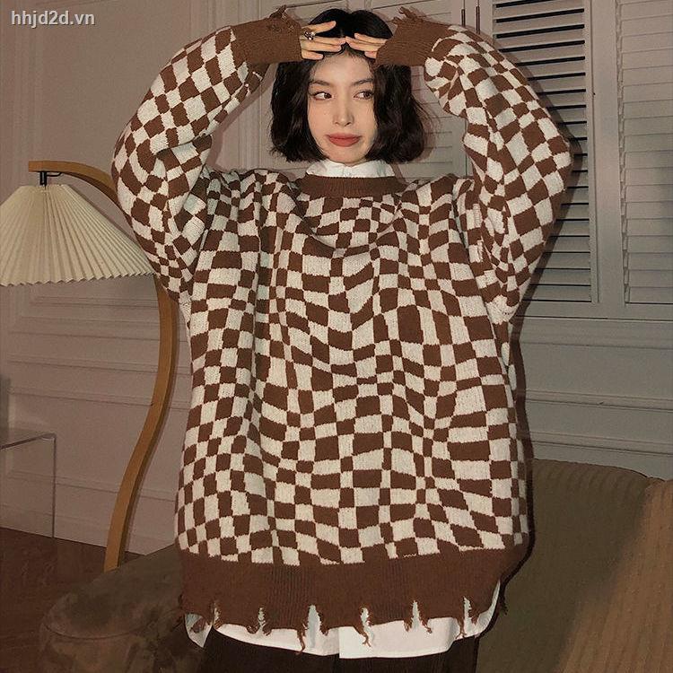 Áo len cổ tròn họa tiết kẻ sọc phối tua rua phong cách Hàn Quốc thời trang thu đông mới cho nữ | BigBuy360 - bigbuy360.vn
