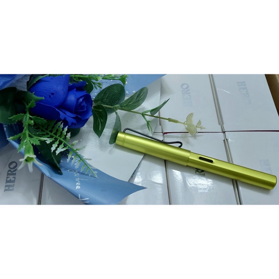 Bút Máy Luyện Chữ T01-Ngòi Kim Tinh Nét Mảnh, Thanh Đậm Cực Tốt, Vỏ Nhôm Cầm Chắc Tay- Bút Tự Tạo Thanh Đậm