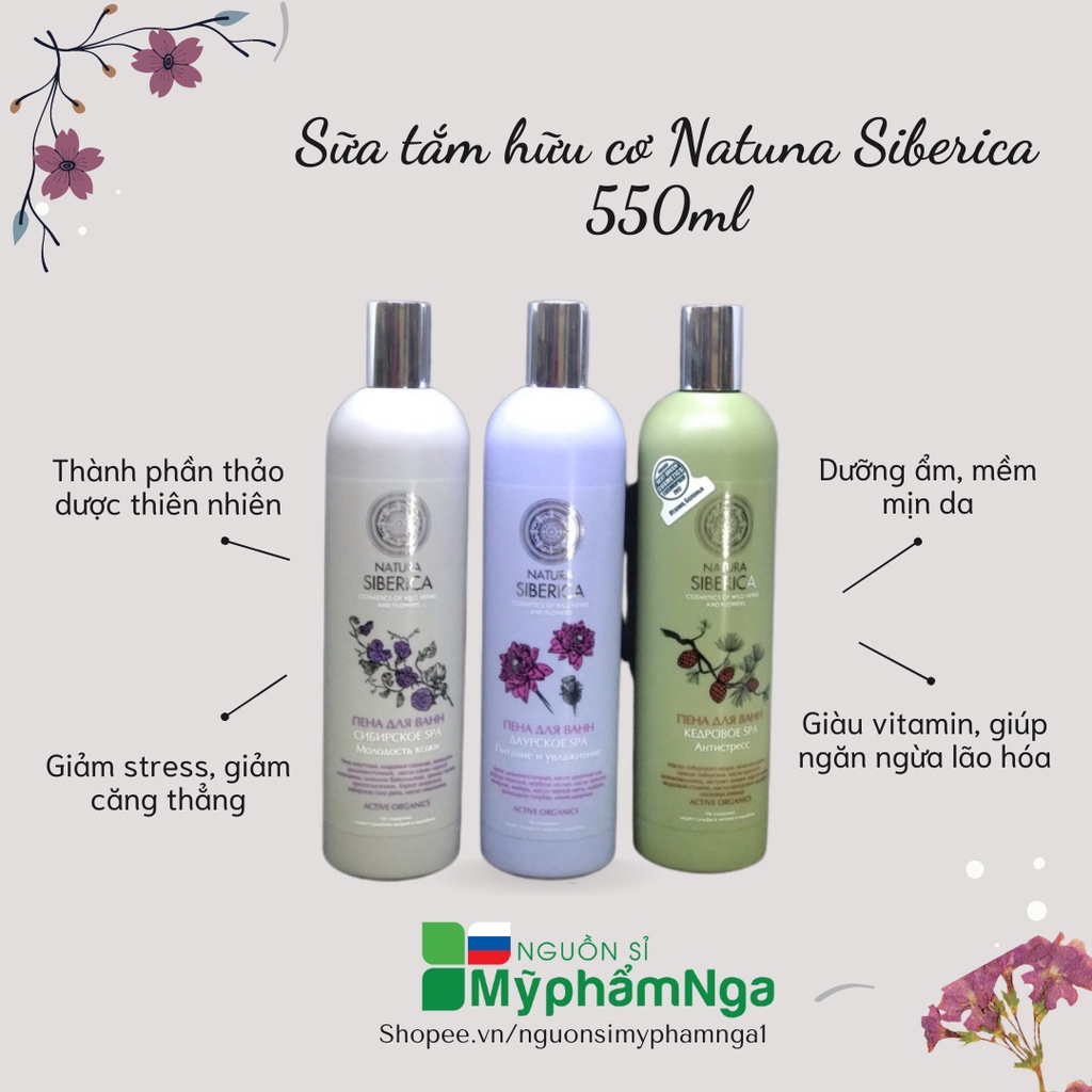 - Sữa tắm Natura Siberica giảm stress
