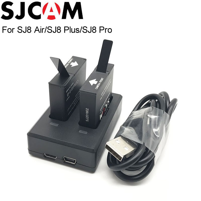 dock sạc đôi cho camera hành trình sjcam sj8 Pro, sj8 plus, sj8 air,