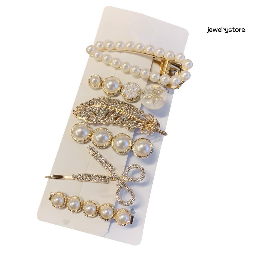 SET 6 KẸP TÓC GẮN ĐÁ CAO CẤP HÀN QUỐC