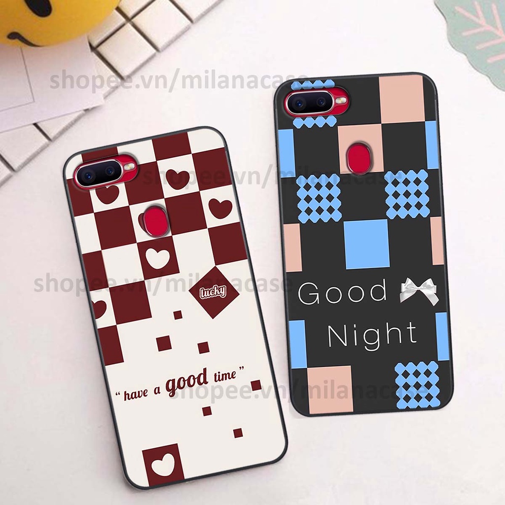 Ốp Oppo A5s / A7 / F9 / A12 caro họa tiết nhiều màu sắc siêu đẹp thời trang cá tính