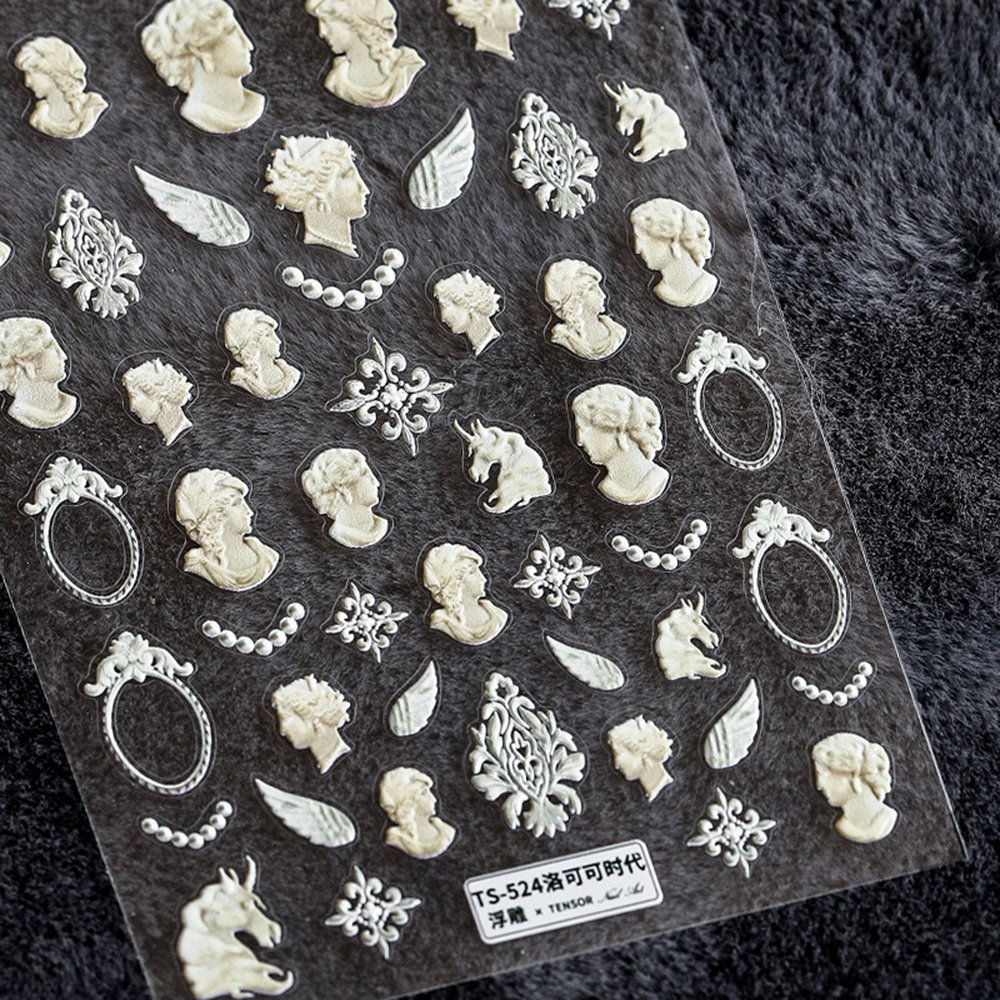 [Hàng mới về] Nhãn dán 5D trang trí làm đẹp móng tay DIY