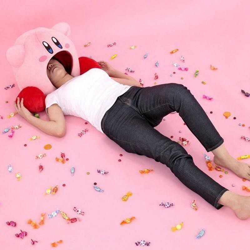 Gối Ôm Mềm Hình Kirby Đáng Yêu