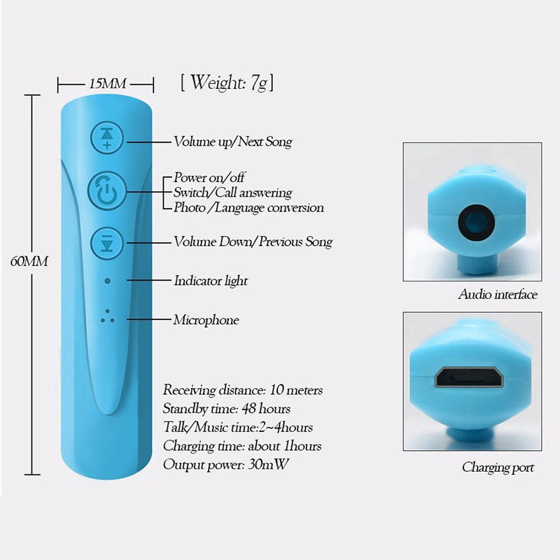 Tai nghe Bluetooth không dây kiêm Mic cho xe hơi